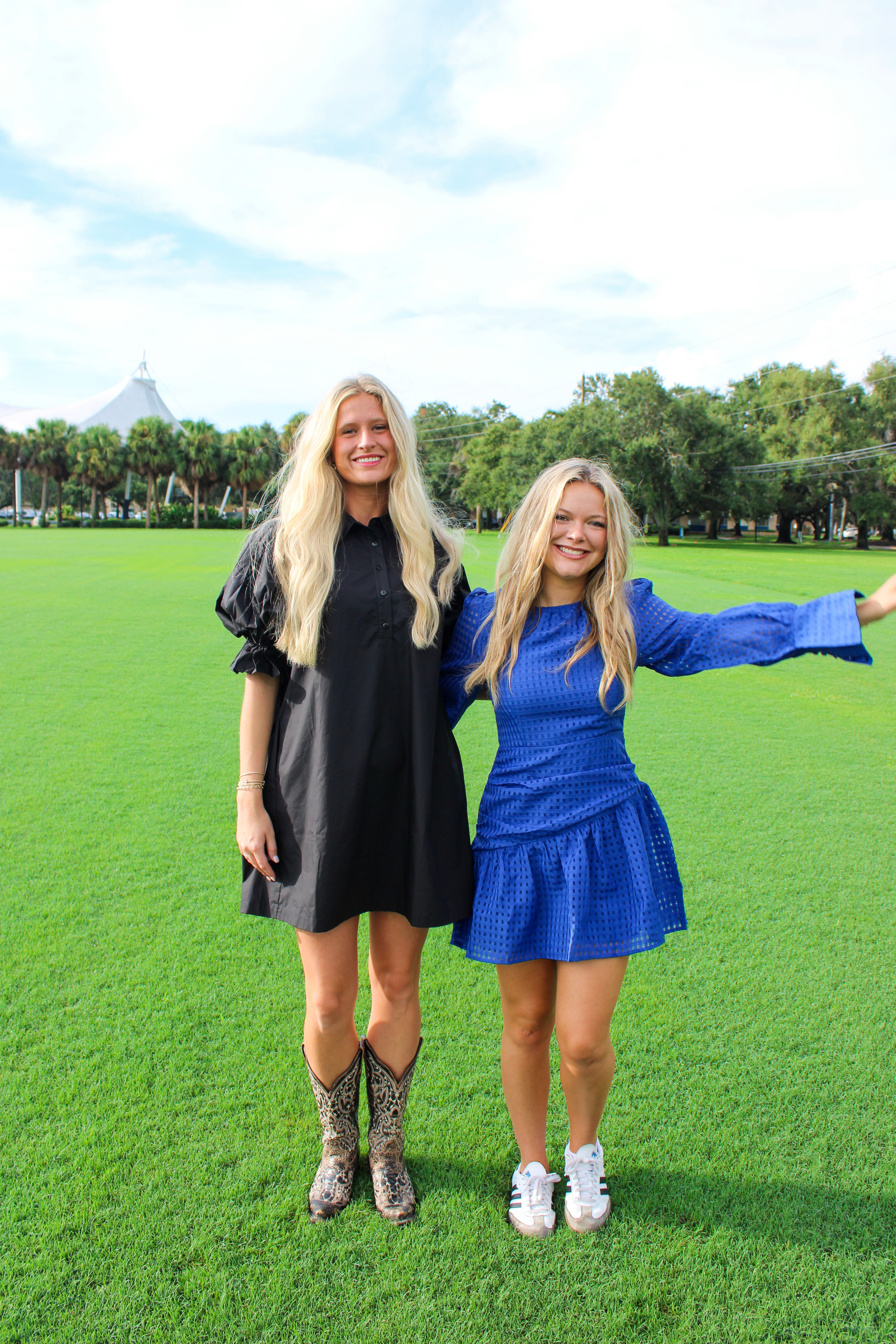 ROYAL BLUE DROP WAIST DRESS