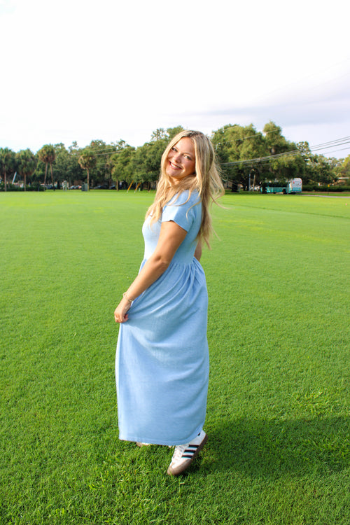 BABY BLUE SWEATER DRESS