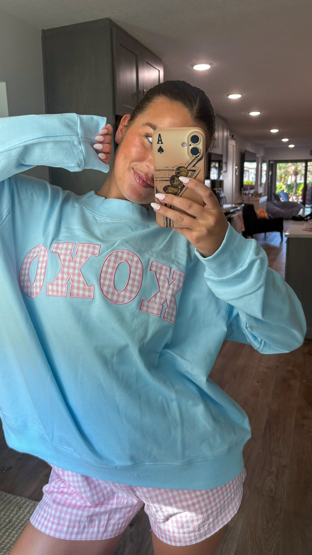 XOXO MOCKNECK IN BLUE