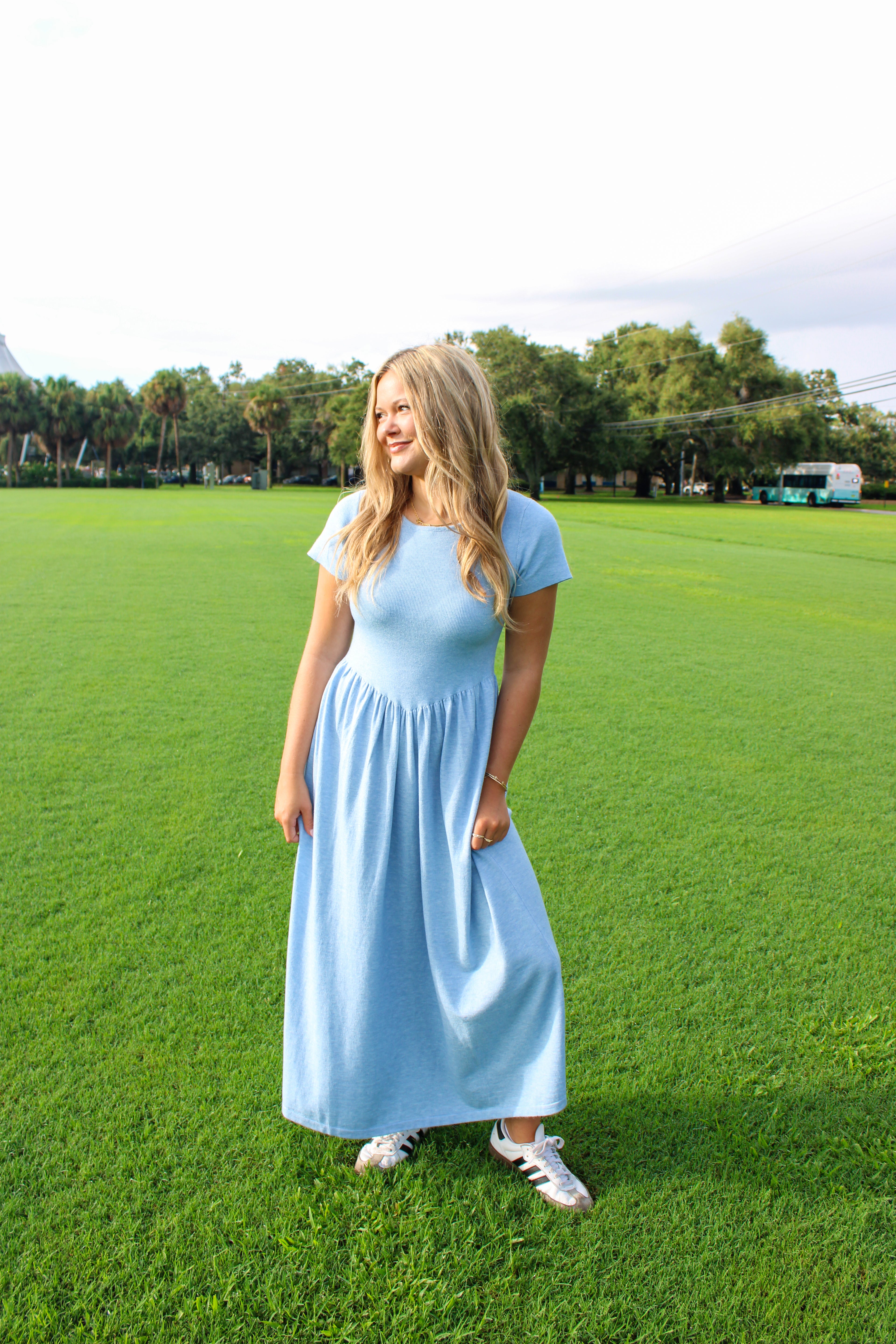 BABY BLUE SWEATER DRESS