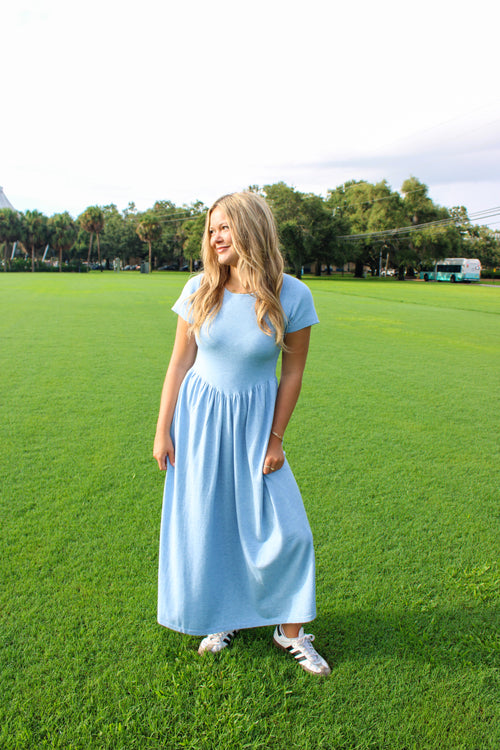 BABY BLUE SWEATER DRESS