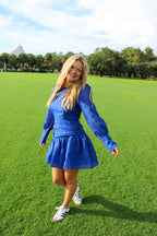 ROYAL BLUE DROP WAIST DRESS