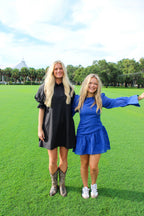 ROYAL BLUE DROP WAIST DRESS