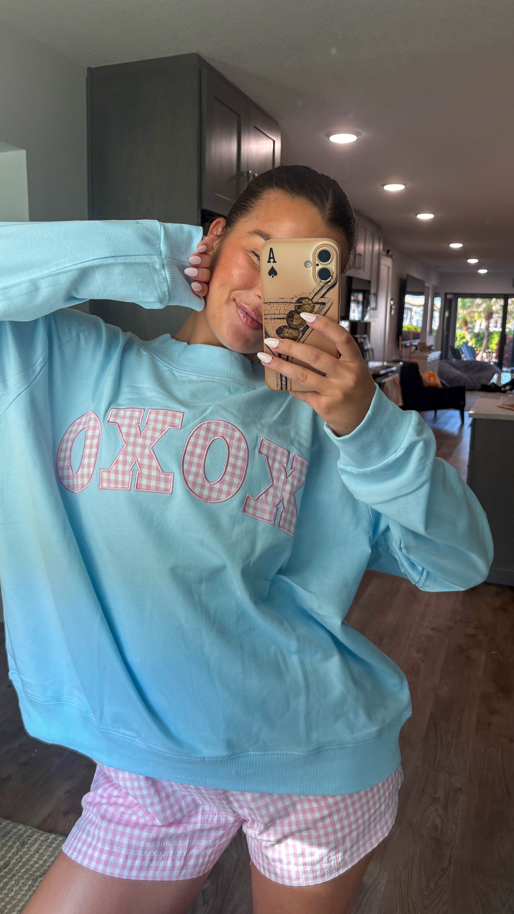 XOXO MOCKNECK IN BLUE