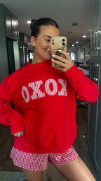 XOXO MOCKNECK IN RED